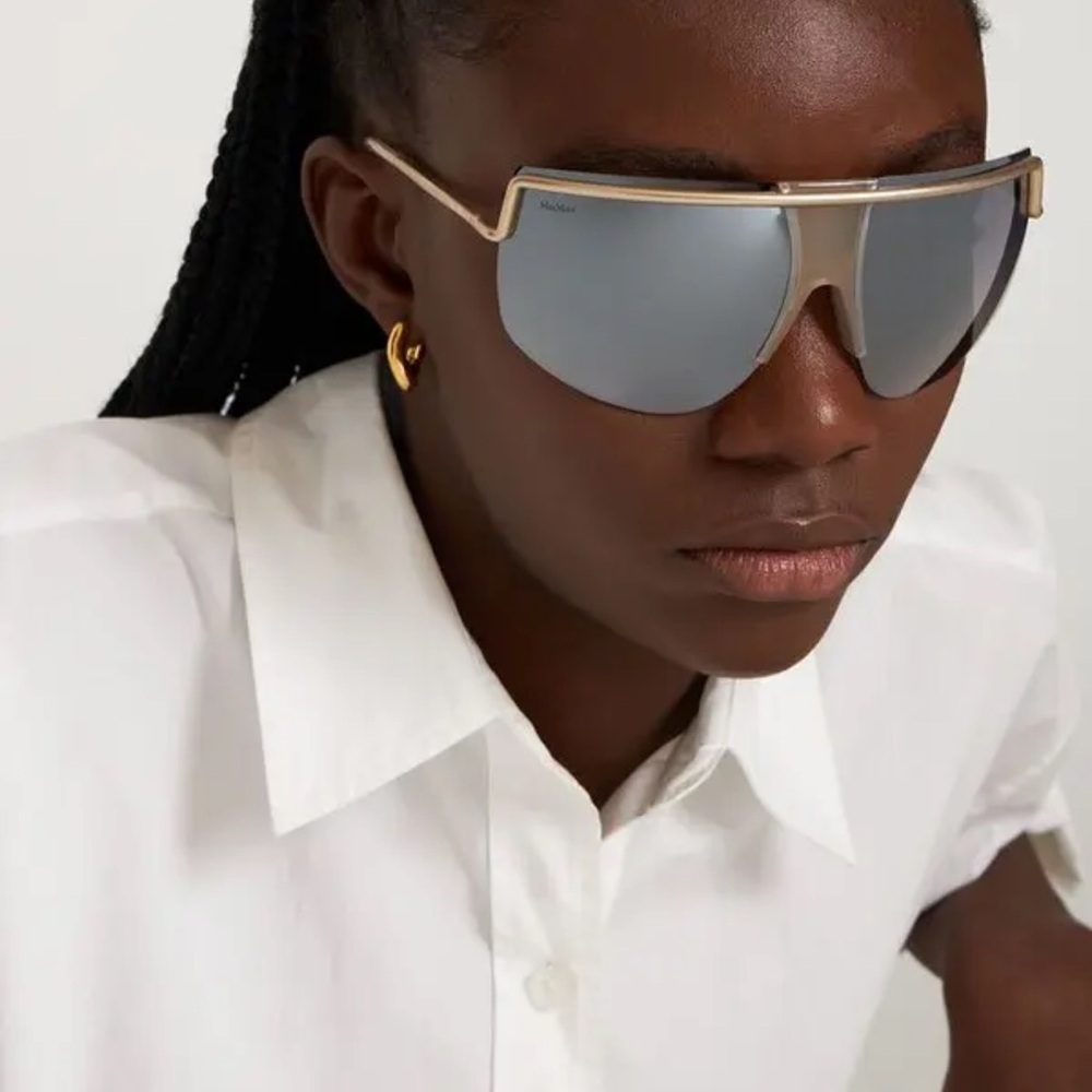 MaxMara Silver and Gold Sunglasses